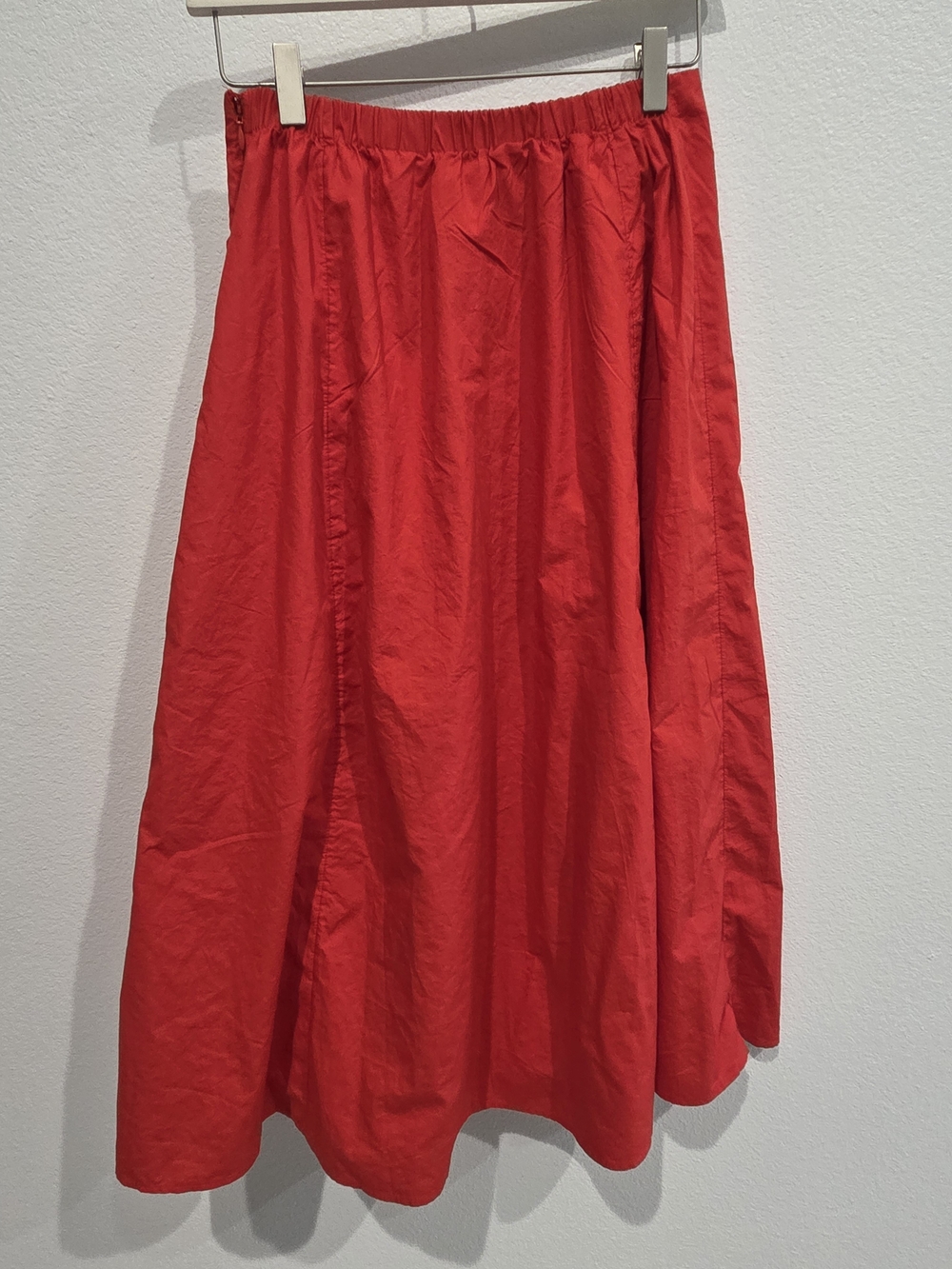 Anthropologie Maeve Red Floral Appliqué Midi Skirt XS  NWT - Picture 9 of 12